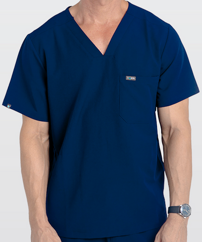 Apollo Men's Classic Scrub Top - Antimicrobial