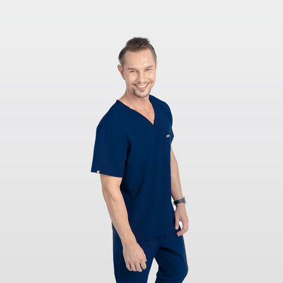 Apollo Men's Classic Scrub Top - Antimicrobial