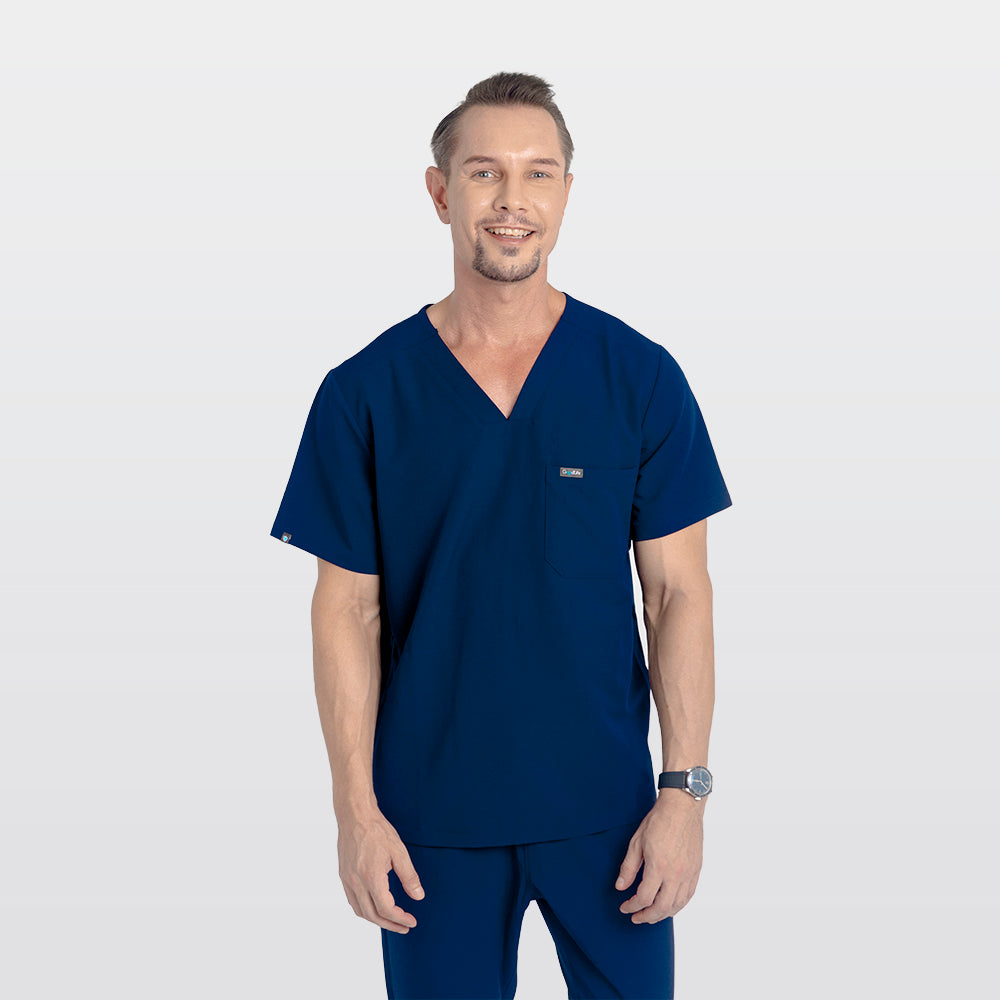 Apollo Men's Classic Scrub Top - Antimicrobial